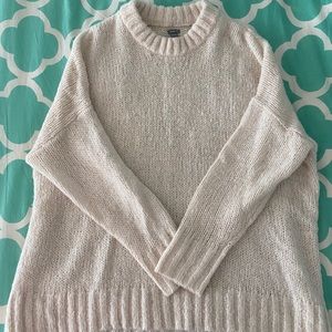 Oversized white aerie sweater!!
